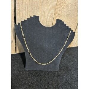 Vintage Signed Avon Linked Chain 28" Gold Tone Spring Ring Clasp J179